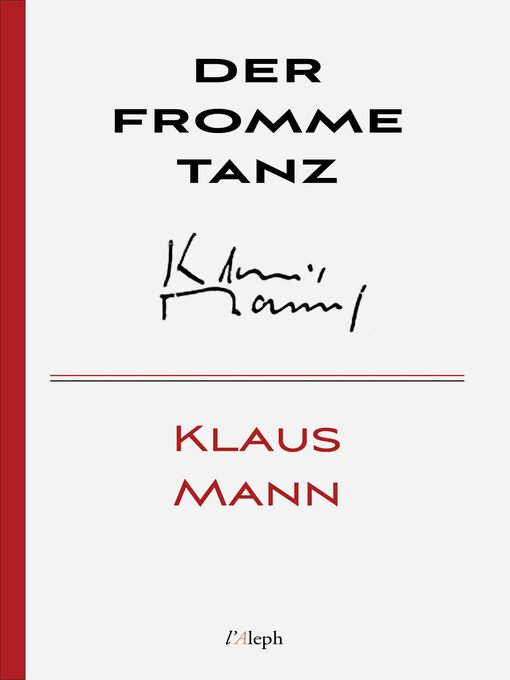 Title details for Der fromme Tanz by Klaus Mann - Available